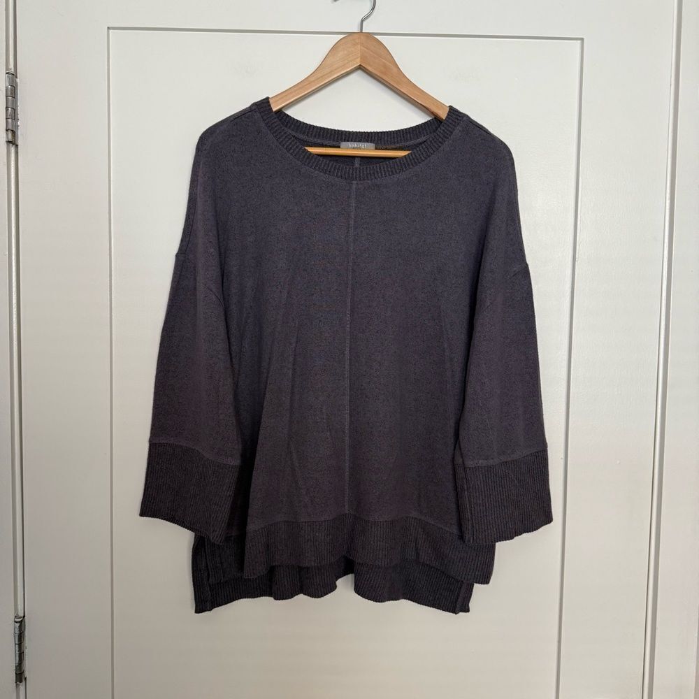 Habitat Sweater Womens Sz M Gray Long Sleeve Pullover Oversized Soft Comfort